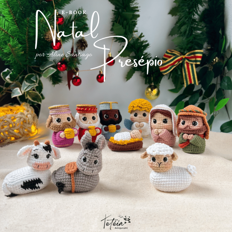 E-book Natal Presépio 2 em 1 (presépio e enfeite de árvore)